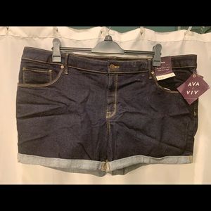 NWT Plus Size Jean Shorts